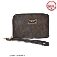 michael kors multicolor function logo groot bruin portefeuilles Handtas Online xuotn671